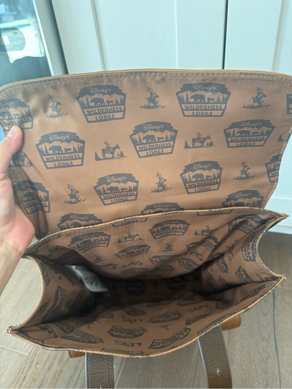 Disney Brown Two-Tone Wilderness Explorer Pattern Backpack - Picture 4 of 4